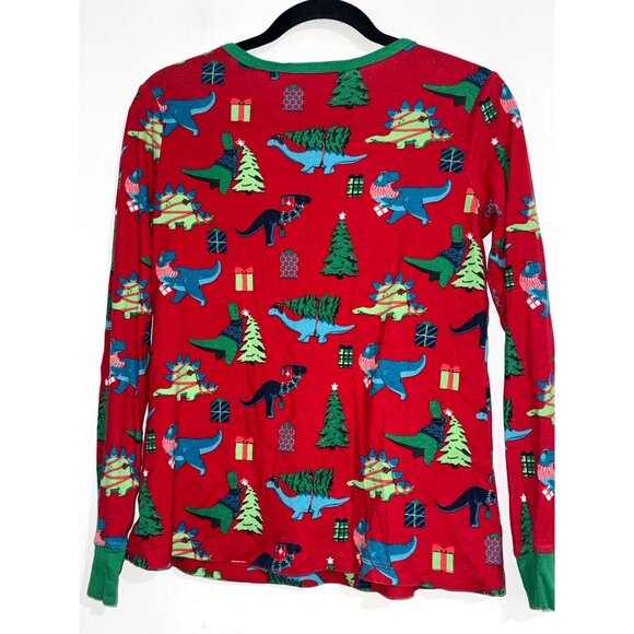 Wondershop Womens Dinosaur Christmas Pajama Set Red & Green Size Small - Picture 2 of 12